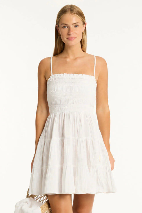Sea Level Sunset Short Bandeau Dress